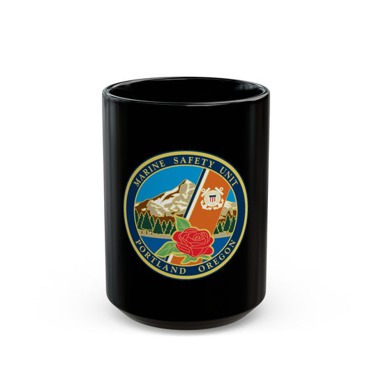 USCG MSU Portland (U.S. Coast Guard) Black Coffee Mug-15oz-The Sticker Space