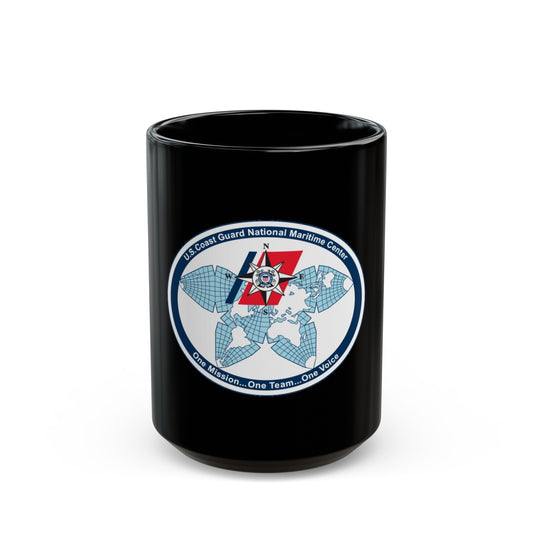 USCG National Matitime Center (U.S. Coast Guard) Black Coffee Mug-15oz-The Sticker Space