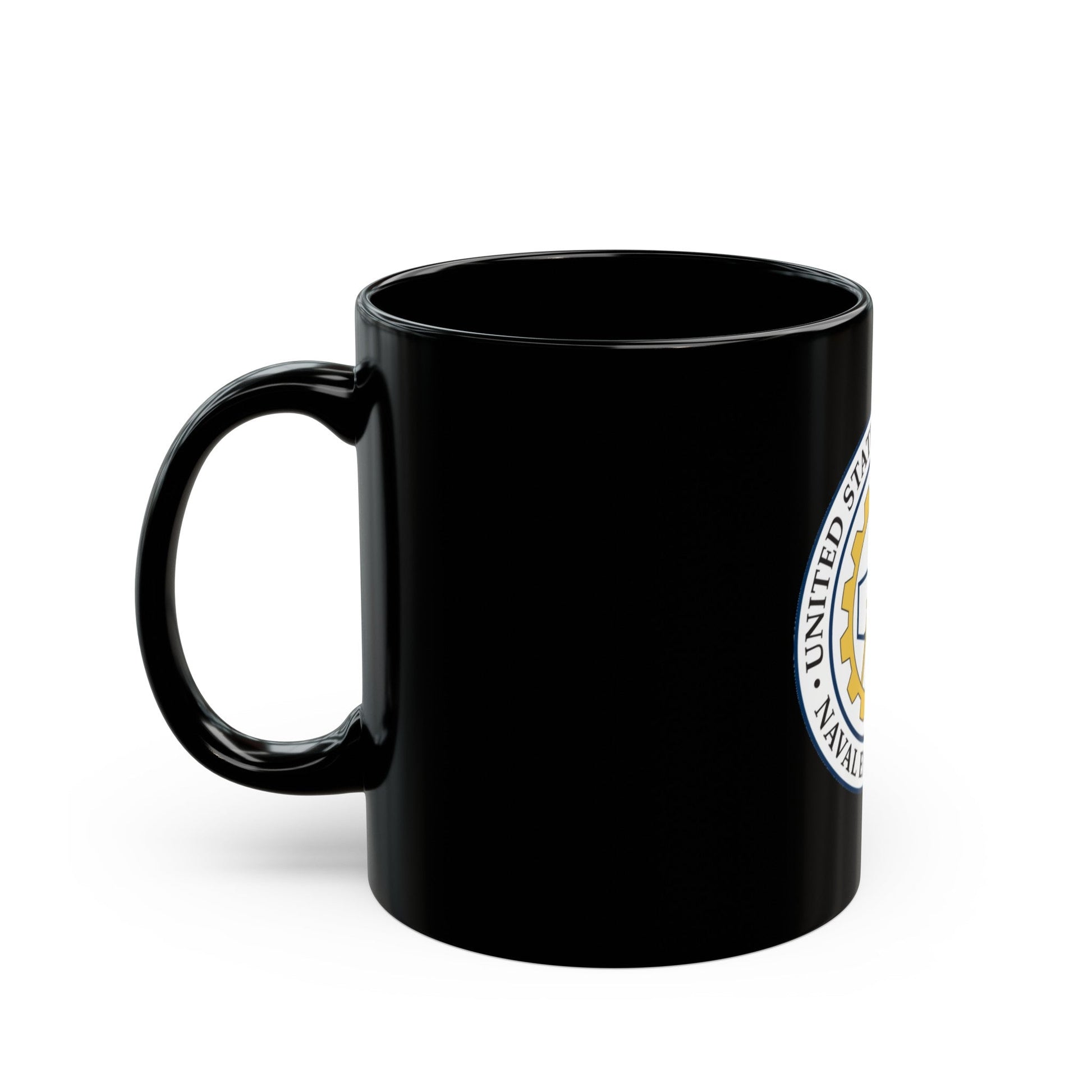 USCG Naval Engineering (U.S. Coast Guard) Black Coffee Mug-The Sticker Space