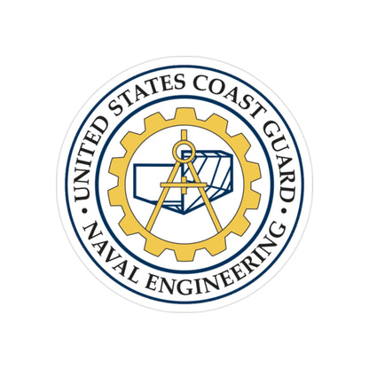 USCG Naval Engineering (U.S. Coast Guard) Transparent STICKER Die-Cut Vinyl Decal-2 Inch-The Sticker Space