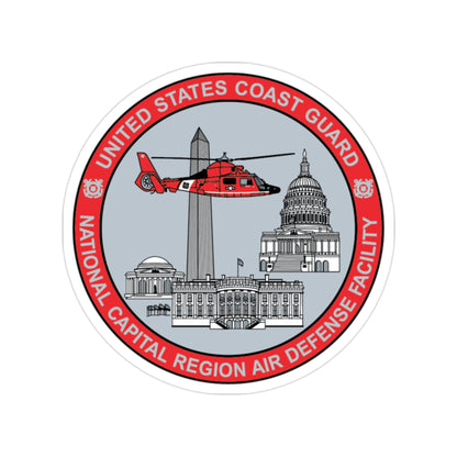 USCG NCR ADF Nat'l Capital Reg Air Def Fac 2009 (U.S. Coast Guard) Transparent STICKER Die-Cut Vinyl Decal-2 Inch-The Sticker Space