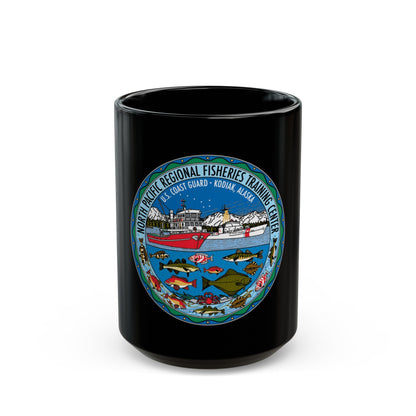 USCG NPRFTC Kodiak Alaska 2005 (U.S. Coast Guard) Black Coffee Mug-15oz-The Sticker Space