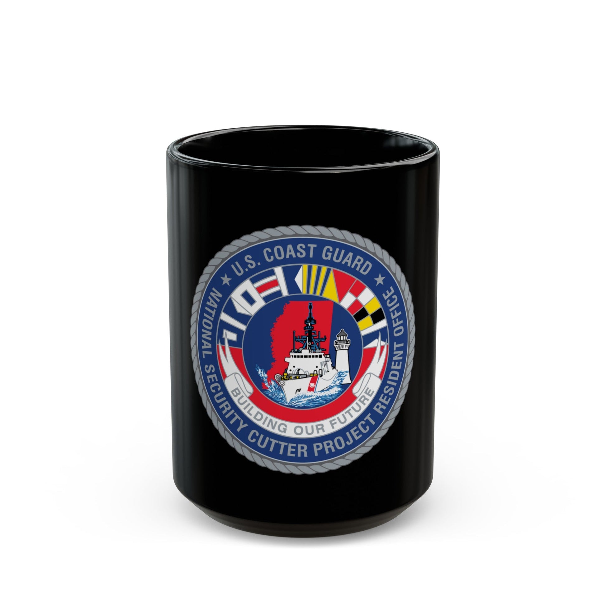 USCG NSCPRO (U.S. Coast Guard) Black Coffee Mug-15oz-The Sticker Space
