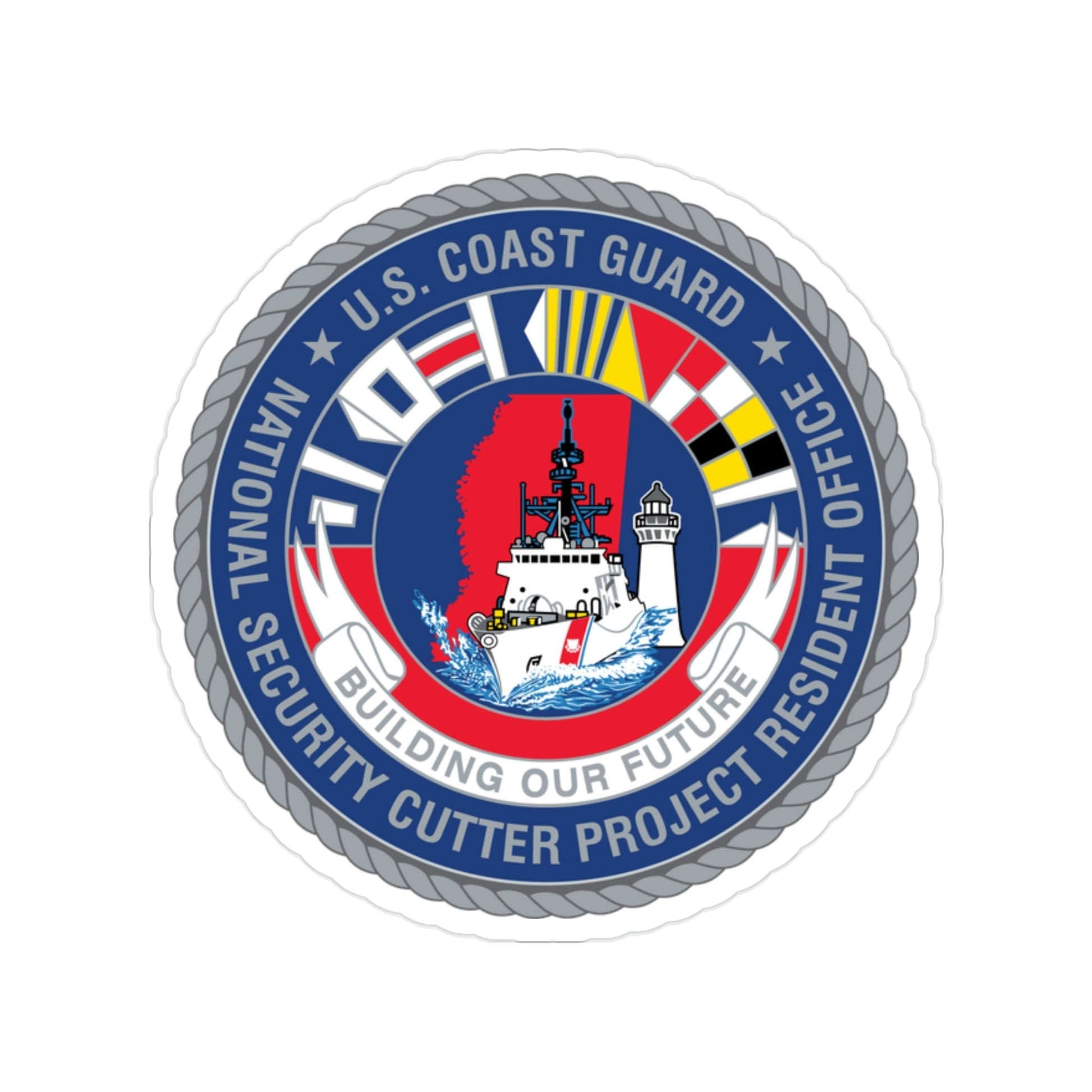USCG NSCPRO (U.S. Coast Guard) Transparent STICKER Die-Cut Vinyl Decal-2 Inch-The Sticker Space