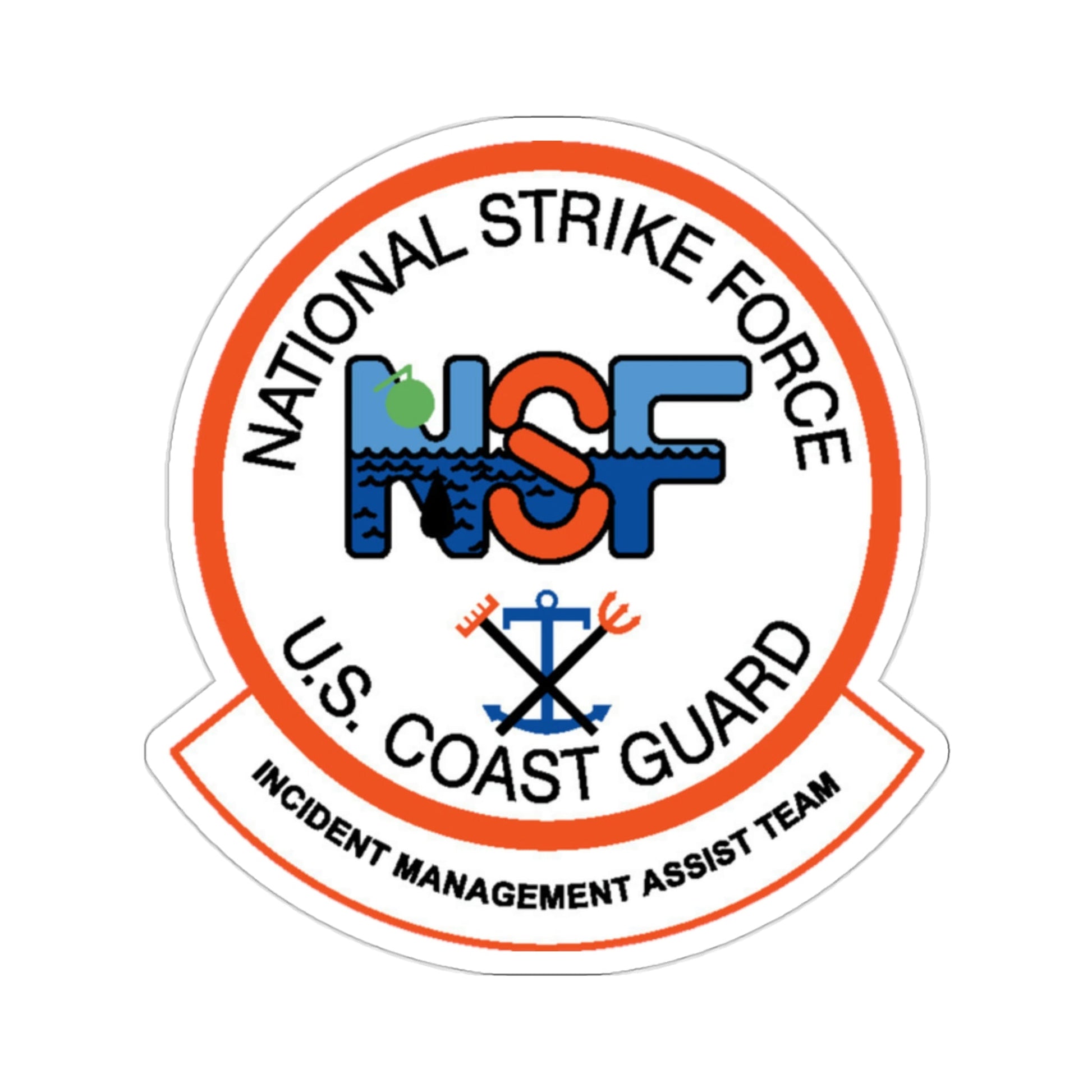 USCG NSF Incident Management Assist Team (U.S. Coast Guard) STICKER Vinyl Die-Cut Decal-2 Inch-The Sticker Space