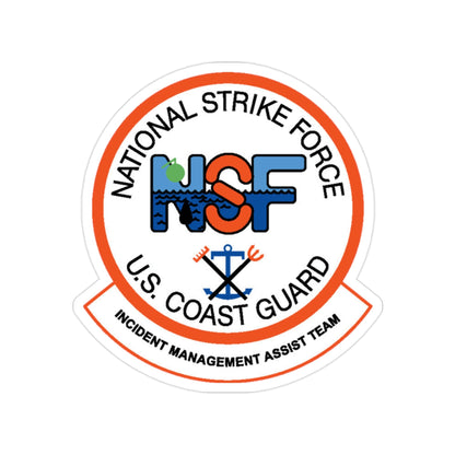 USCG NSF Incident Management Assist Team (U.S. Coast Guard) Transparent STICKER Die-Cut Vinyl Decal-2 Inch-The Sticker Space