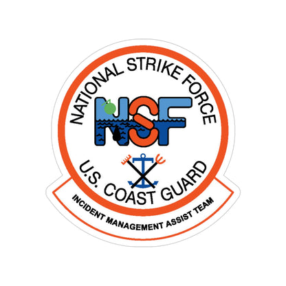 USCG NSF Incident Management Assist Team (U.S. Coast Guard) Transparent STICKER Die-Cut Vinyl Decal-6 Inch-The Sticker Space
