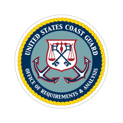 USCG Office of Requirements & Analysis (U.S. Coast Guard) STICKER Vinyl Die-Cut Decal-3 Inch-The Sticker Space