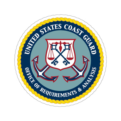 USCG Office of Requirements & Analysis (U.S. Coast Guard) STICKER Vinyl Die-Cut Decal-5 Inch-The Sticker Space