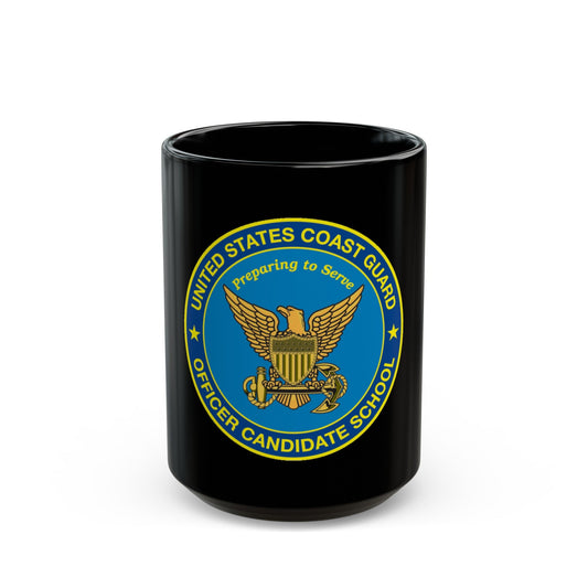 USCG Officer Candidate School (U.S. Coast Guard) Black Coffee Mug