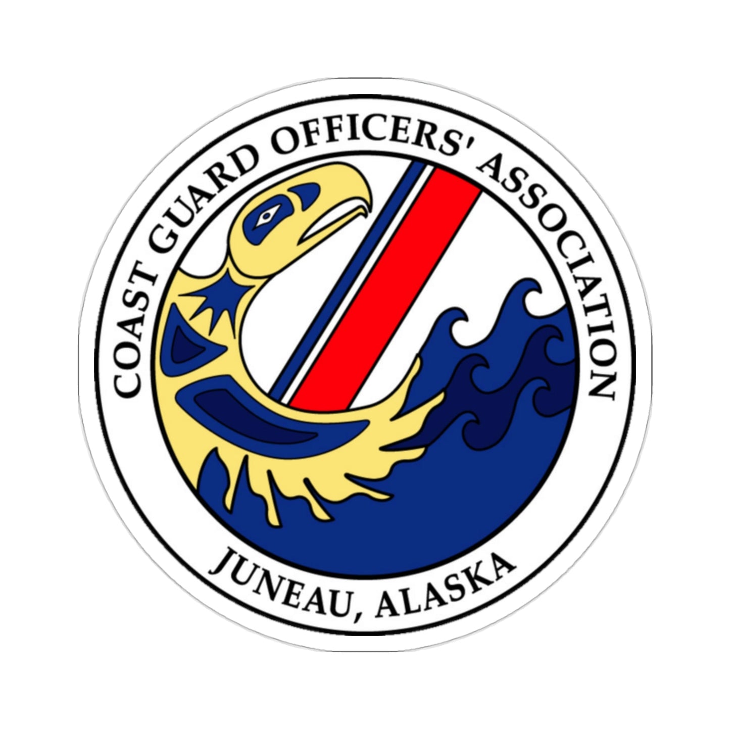 USCG Officers (U.S. Coast Guard) STICKER Vinyl Die-Cut Decal-2 Inch-The Sticker Space