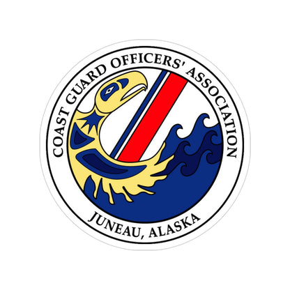 USCG Officers (U.S. Coast Guard) Transparent STICKER Die-Cut Vinyl Decal-4 Inch-The Sticker Space