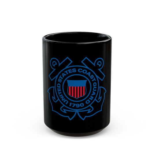 USCG Official Emblem (U.S. Coast Guard) Black Coffee Mug