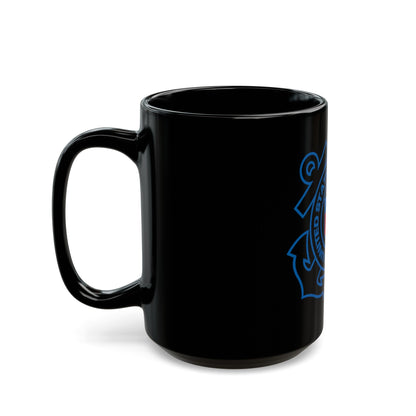 USCG Official Emblem (U.S. Coast Guard) Black Coffee Mug-The Sticker Space
