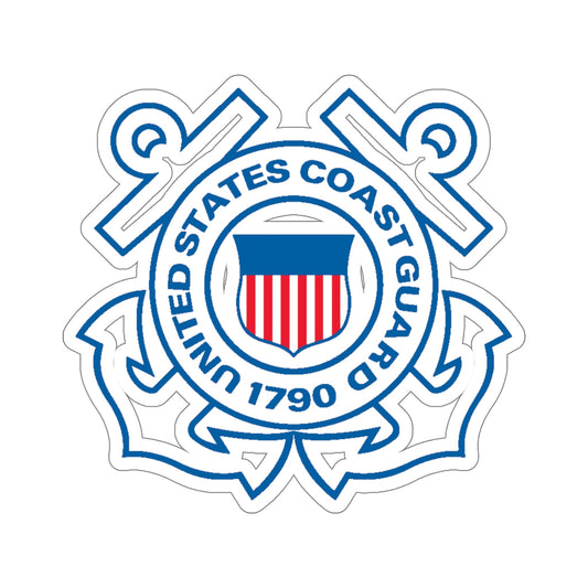 USCG Official Emblem (U.S. Coast Guard) STICKER Vinyl Die-Cut Decal-6 Inch-The Sticker Space