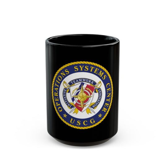 USCG Operations Systems Center (U.S. Coast Guard) Black Coffee Mug