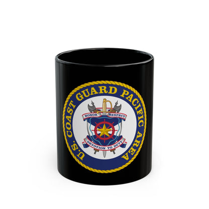 USCG Pacific Area (U.S. Coast Guard) Black Coffee Mug-11oz-The Sticker Space