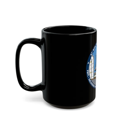 USCG Patrol Boat PBPL Bow to Stern Program (U.S. Coast Guard) Black Coffee Mug-The Sticker Space
