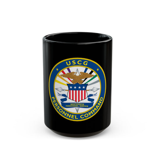 USCG Personnel Command (U.S. Coast Guard) Black Coffee Mug