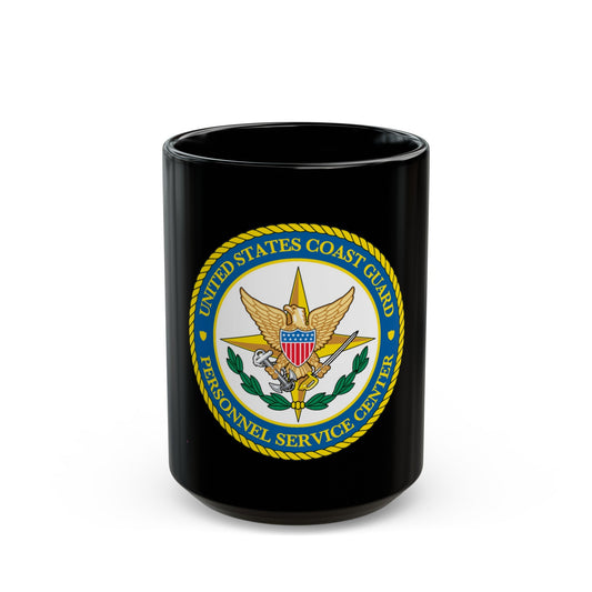 USCG Personnel Service Center (U.S. Coast Guard) Black Coffee Mug