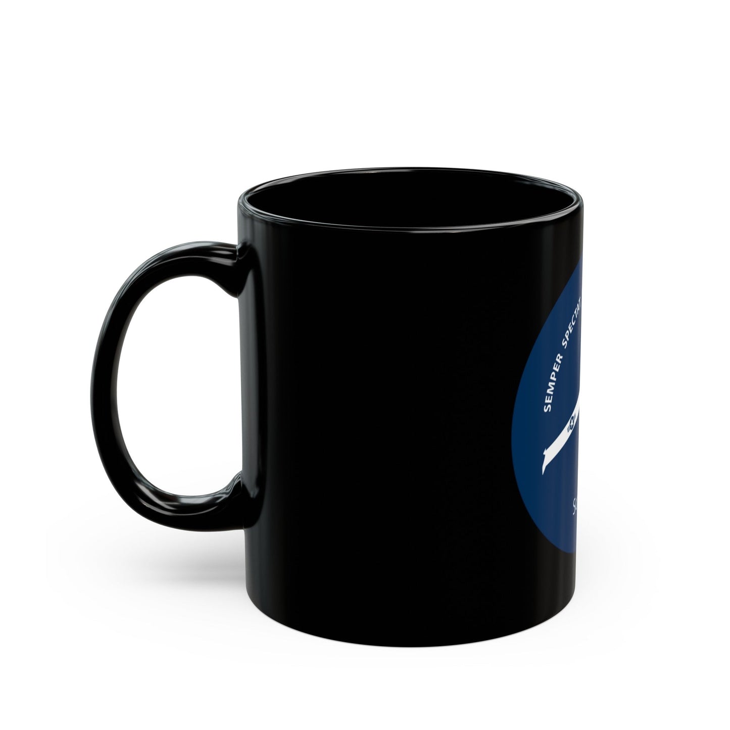 USCG Scan Eagle (U.S. Coast Guard) Black Coffee Mug-The Sticker Space