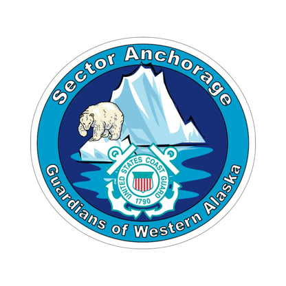 USCG Sector Anchorage (U.S. Coast Guard) STICKER Vinyl Die-Cut Decal-5 Inch-The Sticker Space