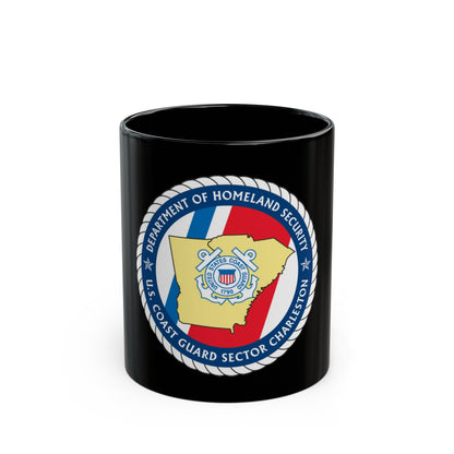 USCG Sector Charleston DHS (U.S. Coast Guard) Black Coffee Mug-11oz-The Sticker Space