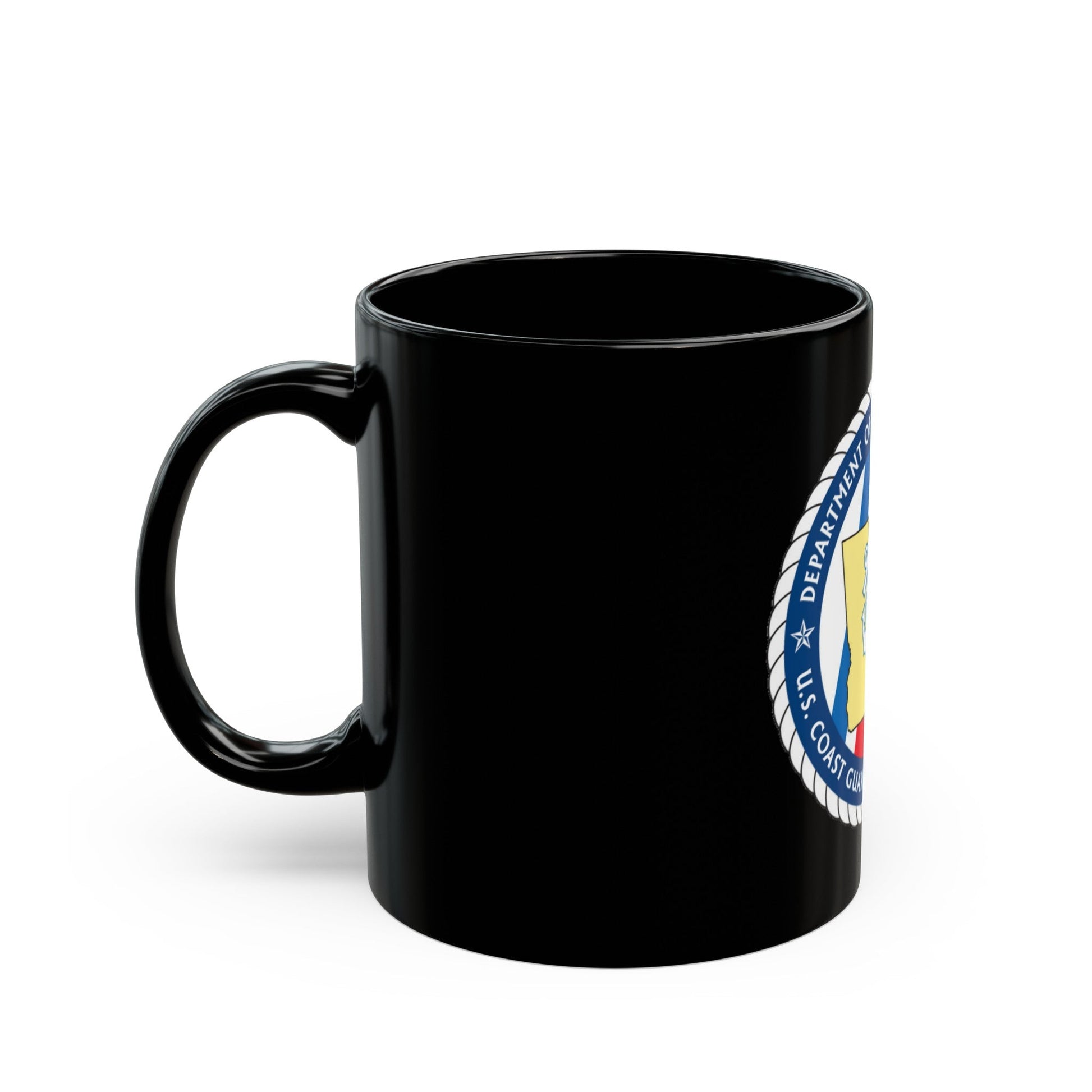 USCG Sector Charleston DHS (U.S. Coast Guard) Black Coffee Mug-The Sticker Space