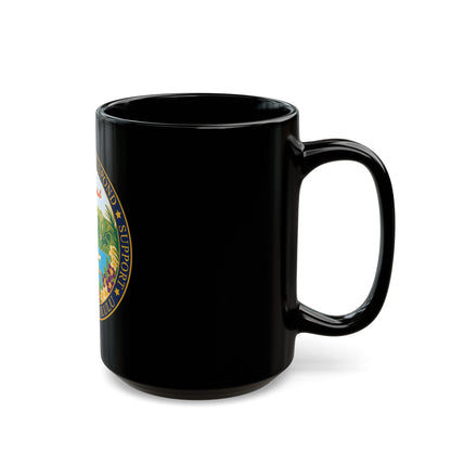 USCG Sector Honolulu (U.S. Coast Guard) Black Coffee Mug-The Sticker Space