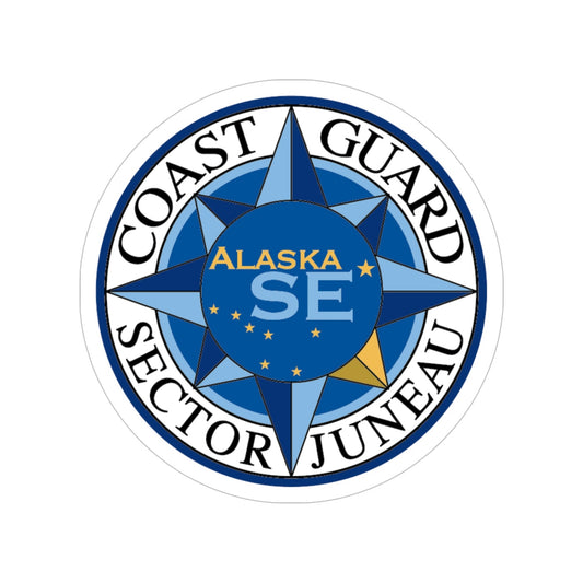USCG Sector Juneau (U.S. Coast Guard) Transparent STICKER Die-Cut Vinyl Decal-6 Inch-The Sticker Space