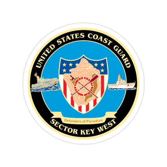USCG Sector Key West New 2006 (U.S. Coast Guard) Transparent STICKER Die-Cut Vinyl Decal-6 Inch-The Sticker Space