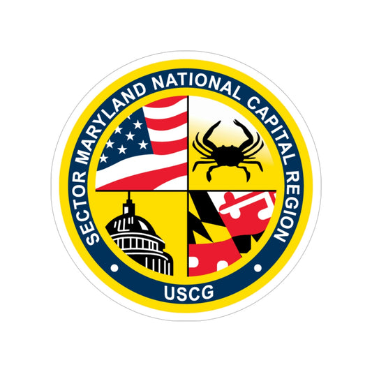 USCG Sector Maryland NRC (U.S. Coast Guard) Transparent STICKER Die-Cut Vinyl Decal-6 Inch-The Sticker Space