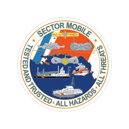 USCG Sector Mobile (U.S. Coast Guard) Transparent STICKER Die-Cut Vinyl Decal-6 Inch-The Sticker Space