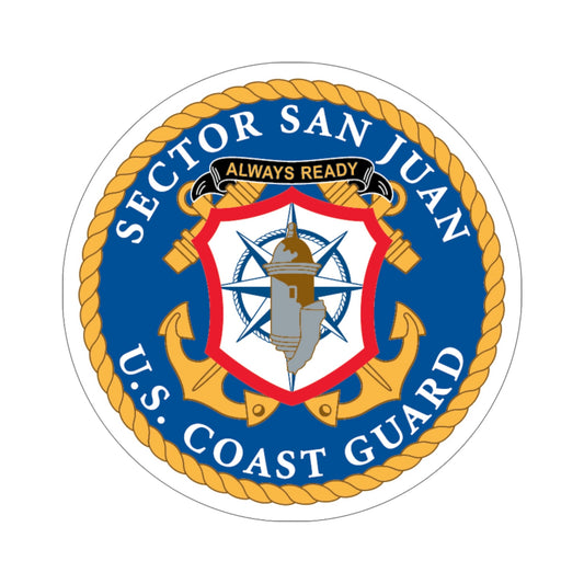 USCG Sector San Juan (U.S. Coast Guard) STICKER Vinyl Die-Cut Decal-6 Inch-The Sticker Space