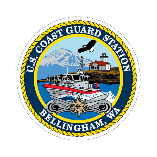 USCG Station Bellingham WA (U.S. Coast Guard) STICKER Vinyl Die-Cut Decal-6 Inch-The Sticker Space