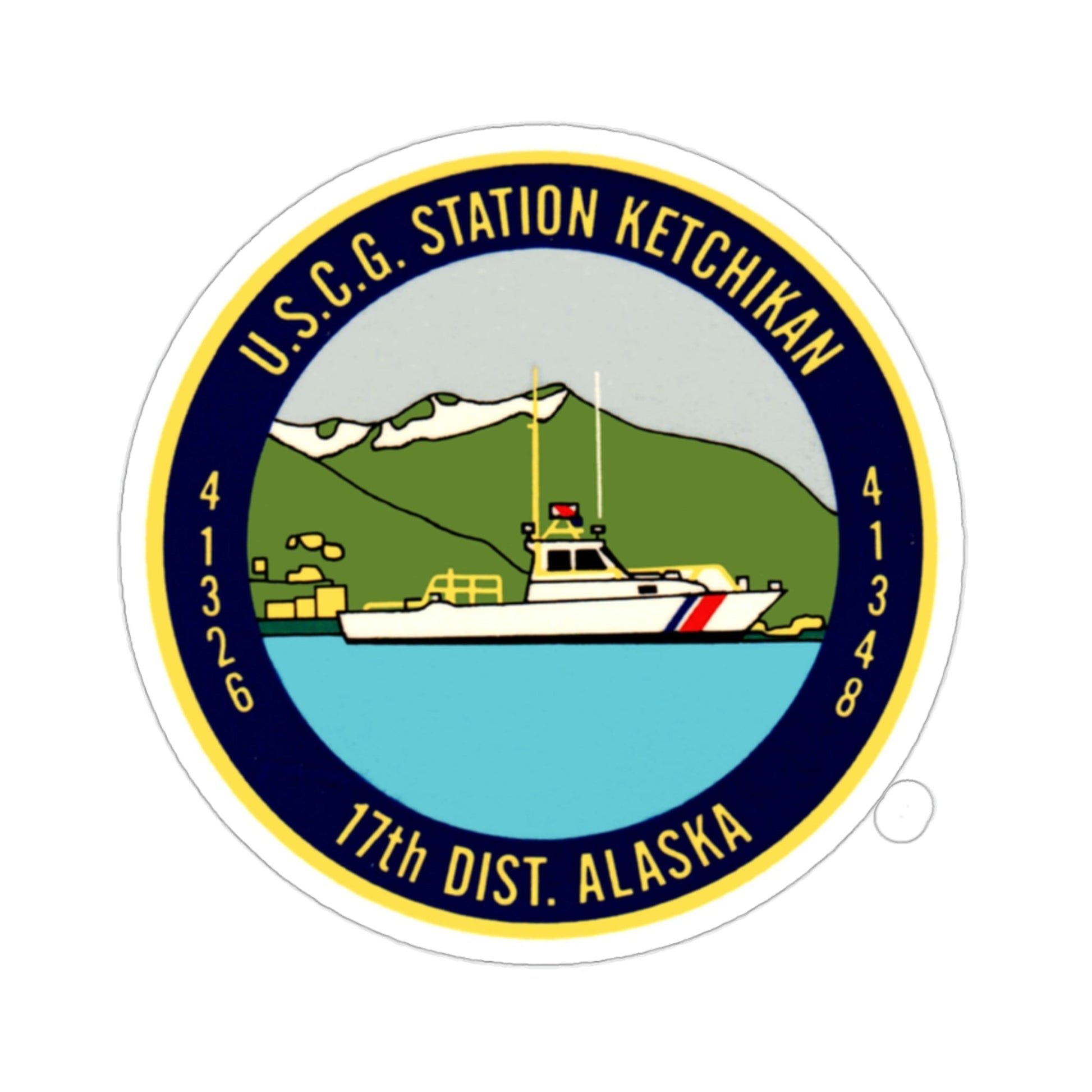 USCG Station Ketchikan 17th Dist (U.S. Coast Guard) STICKER Vinyl Die-Cut Decal-2 Inch-The Sticker Space