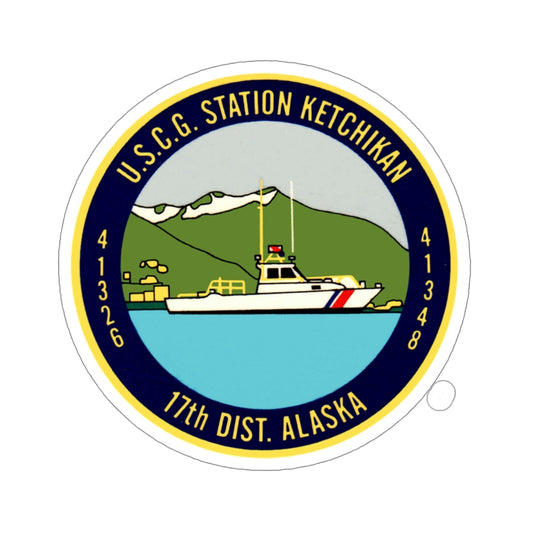 USCG Station Ketchikan 17th Dist (U.S. Coast Guard) STICKER Vinyl Die-Cut Decal-6 Inch-The Sticker Space