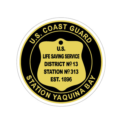 USCG Station Yaquina Bay (U.S. Coast Guard) STICKER Vinyl Die-Cut Decal-5 Inch-The Sticker Space