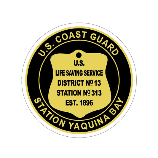 USCG Station Yaquina Bay (U.S. Coast Guard) STICKER Vinyl Die-Cut Decal-6 Inch-The Sticker Space