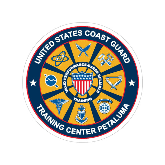 USCG Training Center Petaluma (U.S. Coast Guard) Transparent STICKER Die-Cut Vinyl Decal-6 Inch-The Sticker Space