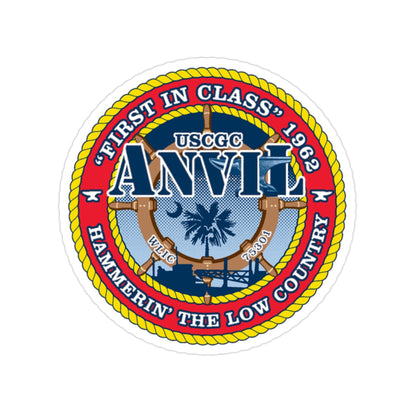 USCGC Anvil WLIC 75301 (U.S. Coast Guard) Transparent STICKER Die-Cut Vinyl Decal-2 Inch-The Sticker Space