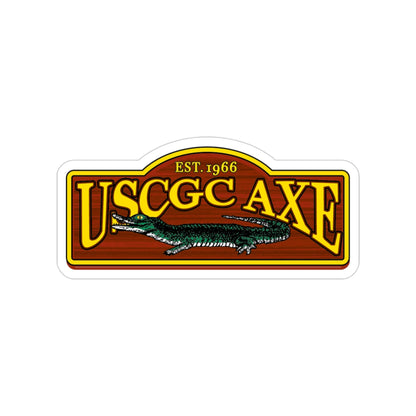 USCGC Axe (U.S. Coast Guard) Transparent STICKER Die-Cut Vinyl Decal-3 Inch-The Sticker Space