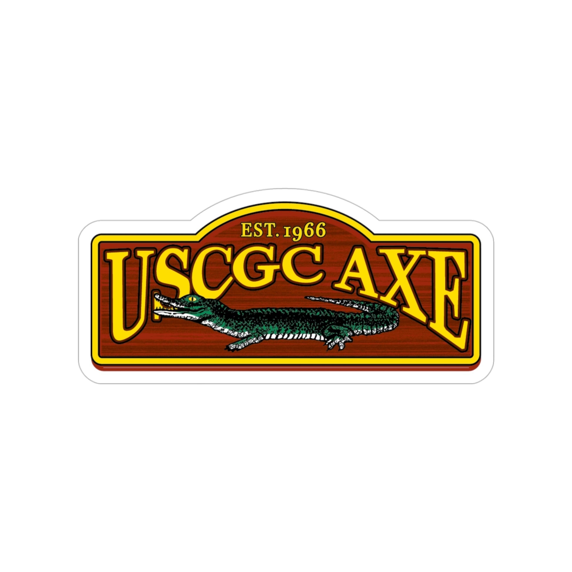 USCGC Axe (U.S. Coast Guard) Transparent STICKER Die-Cut Vinyl Decal-4 Inch-The Sticker Space