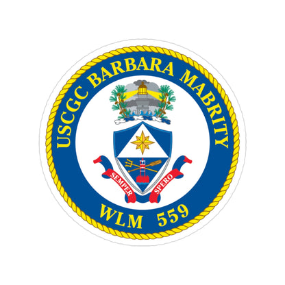 USCGC Barbara Mabrity WLM 559 (U.S. Coast Guard) Transparent STICKER Die-Cut Vinyl Decal-3 Inch-The Sticker Space
