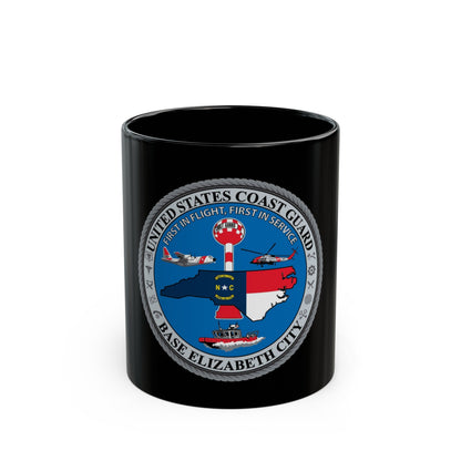 USCGC Base Elizabeth City (U.S. Coast Guard) Black Coffee Mug-11oz-The Sticker Space