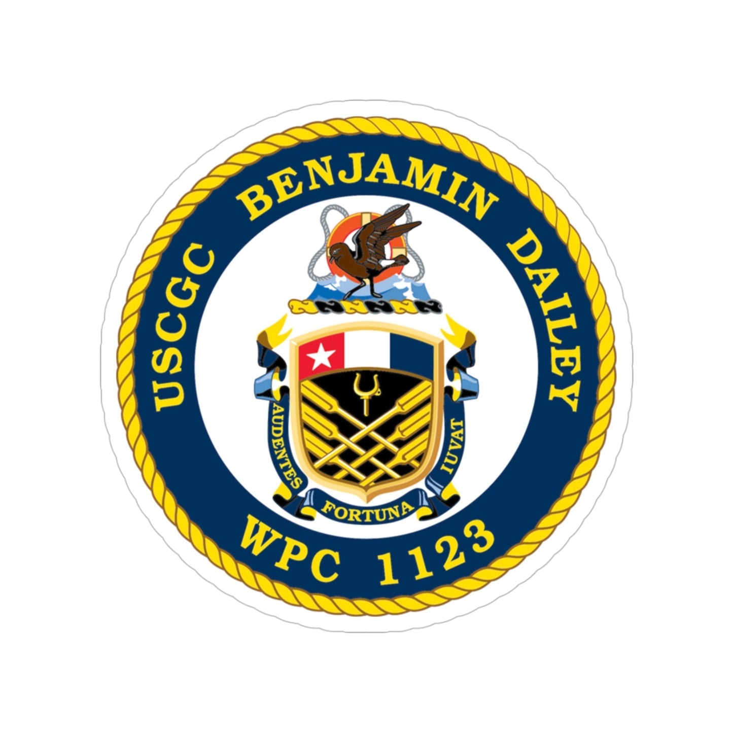 USCGC Benjamin Dailey WPC 1123 (U.S. Coast Guard) Transparent STICKER Die-Cut Vinyl Decal-4 Inch-The Sticker Space