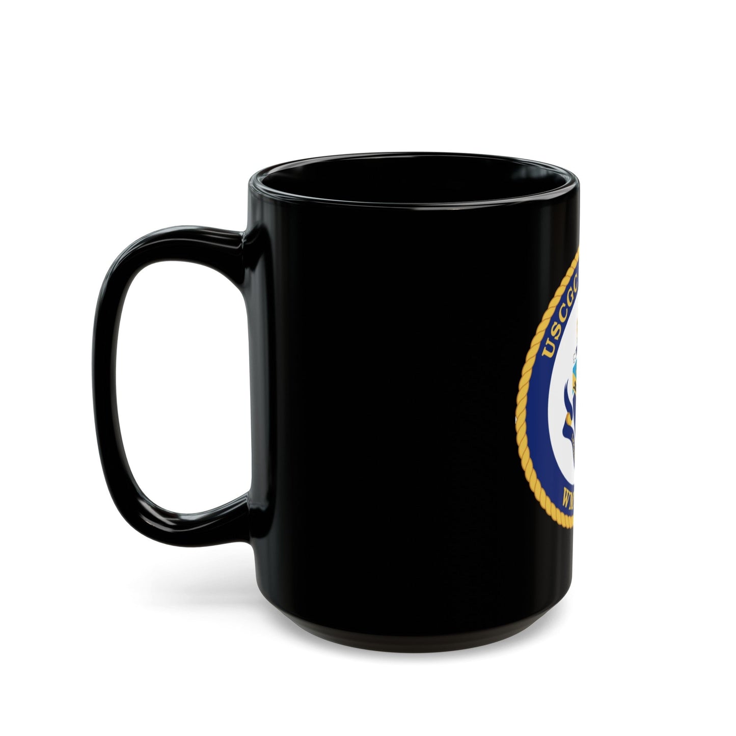 USCGC Bertholf WMSL 750 (U.S. Coast Guard) Black Coffee Mug-The Sticker Space