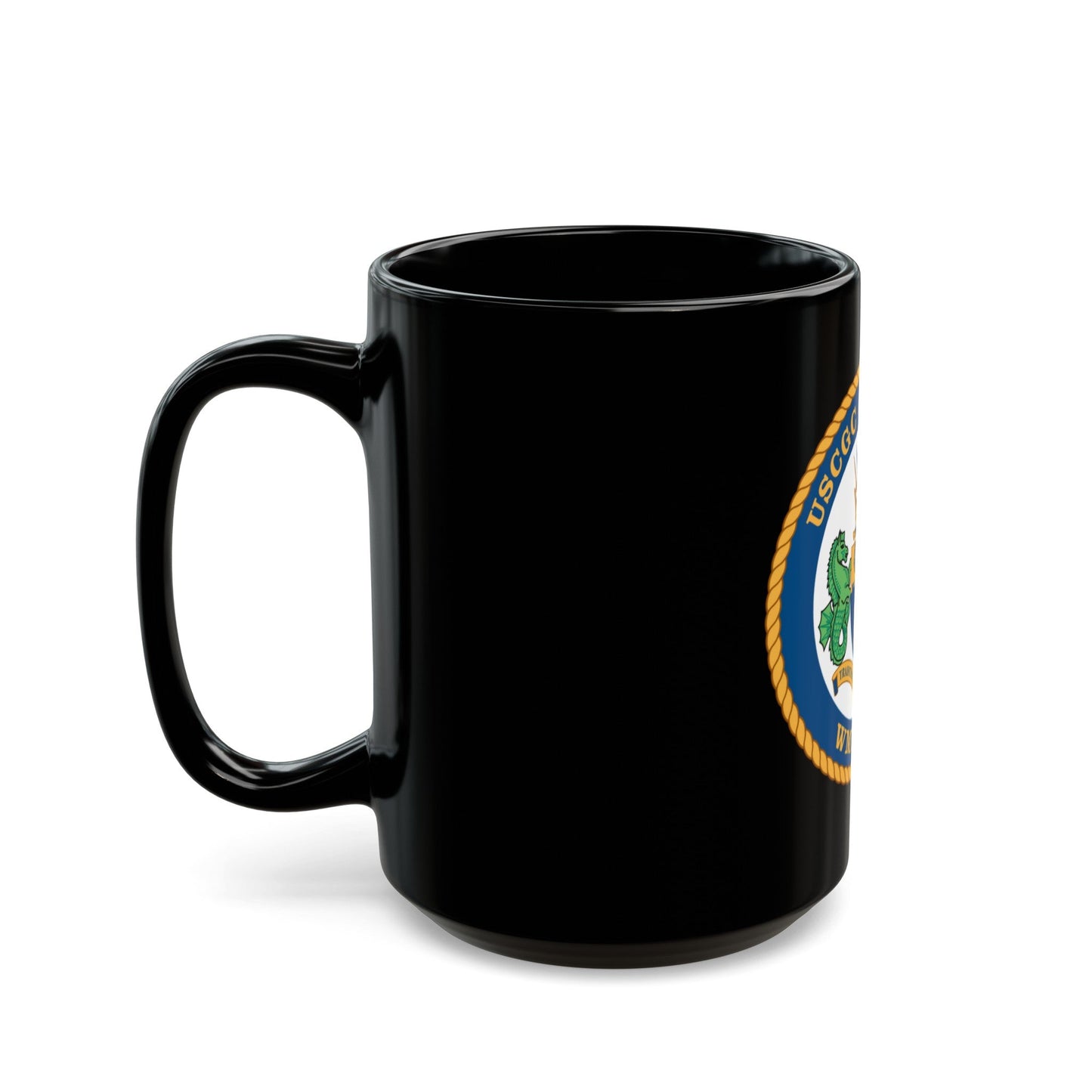 USCGC Campbell WMEC 909 (U.S. Coast Guard) Black Coffee Mug-The Sticker Space