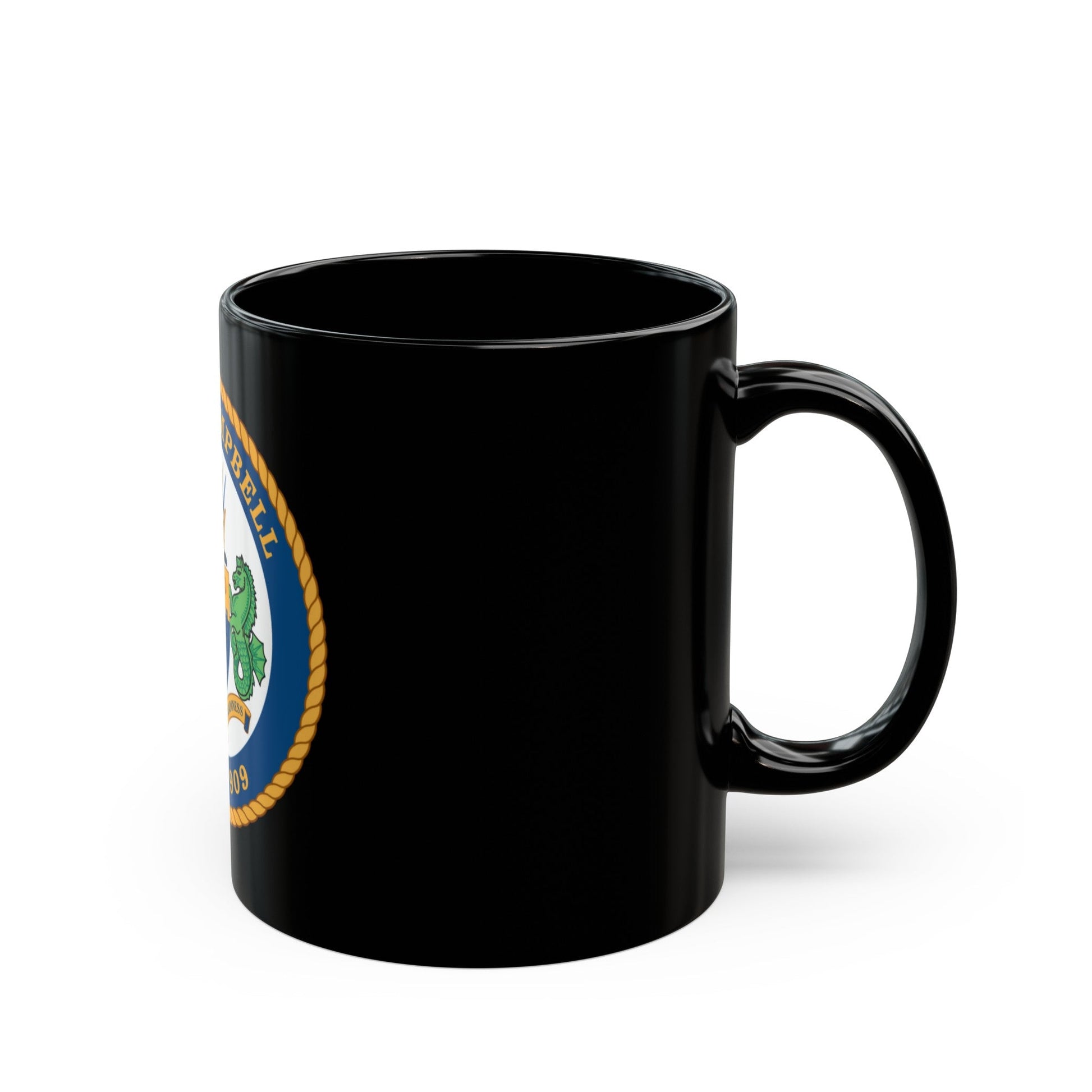 USCGC Campbell WMEC 909 (U.S. Coast Guard) Black Coffee Mug-The Sticker Space