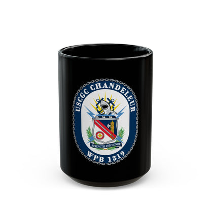 USCGC Chandeleur WPB 1319 (U.S. Coast Guard) Black Coffee Mug-15oz-The Sticker Space